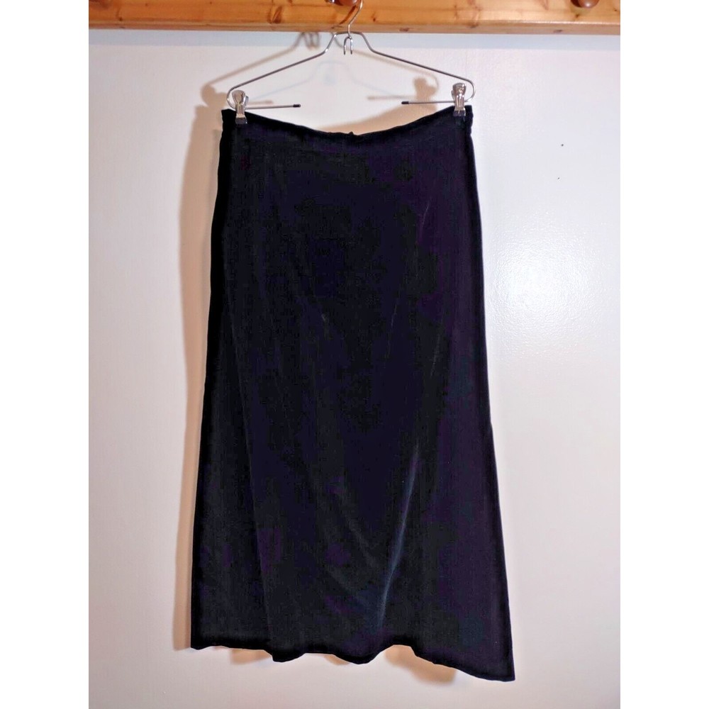 Black Velvet Women's 18 Homemade Skirt Long Modest Vintage